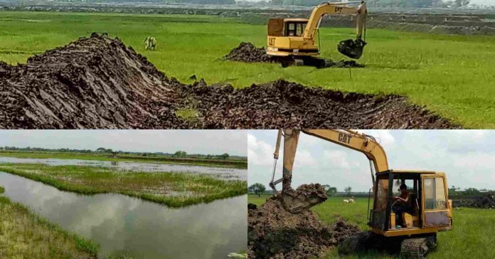 নড়াইলে নিরীহ কৃষকদের ফসলি জমি ন*ষ্ট, জ*বরদখ*লে গড়ে উঠছে মাছের ঘের