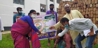 নড়াইলে মুজিববর্ষ উপলক্ষে ঊষার আলোর বৃক্ষরোপণ