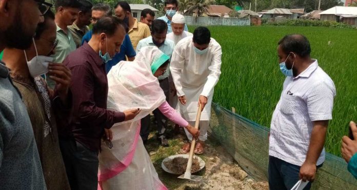 নড়াইল পৌর এলাকার ড্রেন নির্মাণ কাজের উদ্বোধন