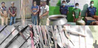 কালিয়ায় দু’গ্রুপের সংঘ/র্ষে আহত ৩, অ/স্ত্রসহ আটক ৪