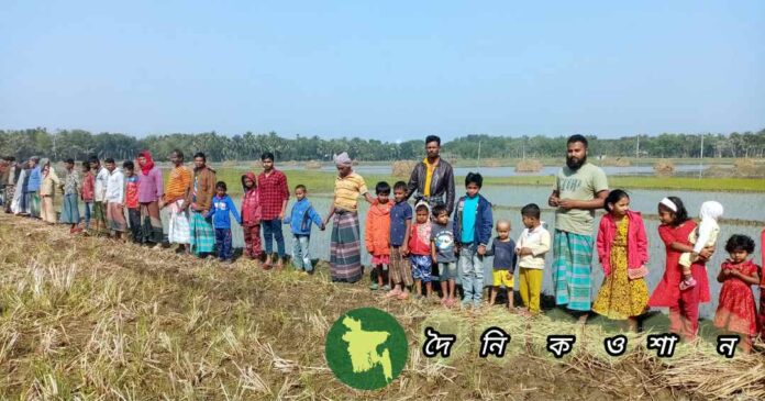 নড়াইলে দায়বাড়ি খালের ৭শ' মিঃ পূনঃখননের অভাবে ১শ একর জমিতে সারা বছর জলাবদ্ধতা