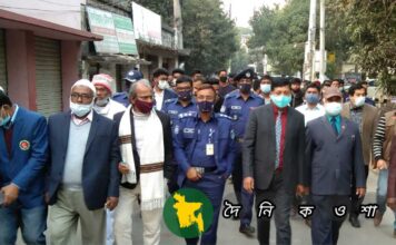 নড়াইলে ব্যতিক্রমী ও নান্দনিক আয়োজন ৩ কিঃমিঃ রাস্তায় পথচিত্র অংকন