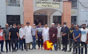প্রকাশ্যে নড়াইলে বিএনপির দু গ্রুপ দ্রব্যমূল্যের উর্দ্ধগতির প্রতিবাদে স্মারকলিপি প্রদান