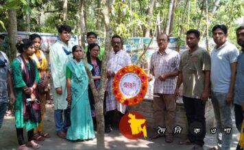 নড়াইলে চিত্রশিল্পী সুলতানের পালিত পুত্র চিত্রশিল্পী দুলাল সাহার মৃত্যুবার্ষিকী পালিত