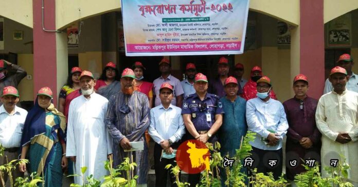 নড়াইলের লোহাগড়া মল্লিকপুর ইউনিয়ন মাধ্যমিক বিদ্যালয়ে বৃক্ষরোপণ কর্মসূচীর উদ্বোধন