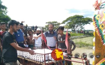 গৌরীপুরে ব্রীজের নিচ থেকে যুবকের লাশ উদ্ধার