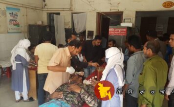 নড়াইলে তুচ্ছ ঘটনায় দু’পক্ষের সংঘর্ষে মহিলাসহ আহত ১৫