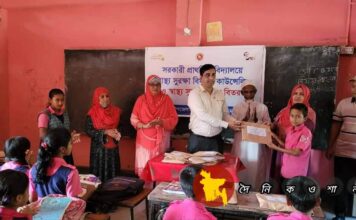 গৌরীপুরে ইউএনও'র উদ্যোগে শিশুদের মাঝে হাইজিন সামগ্রী বিতরণ 