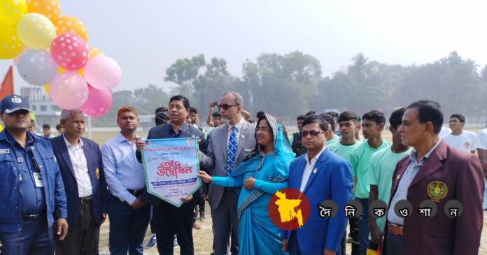 নড়াইলে শেখ কামাল আন্ত: স্কুল ও মাদ্রাসা অ্যাথলেটিক্স প্রতিযোগিতার উদ্বোধন