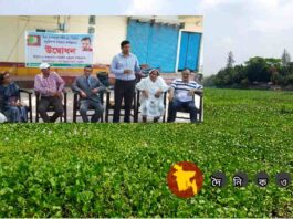 মাত্র ১ লাখ ৩০ হাজার টাকায় নদীর ৪০ কিঃমিঃ কচুরিপানা পরিষ্কার