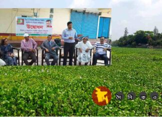 মাত্র ১ লাখ ৩০ হাজার টাকায় নদীর ৪০ কিঃমিঃ কচুরিপানা পরিষ্কার