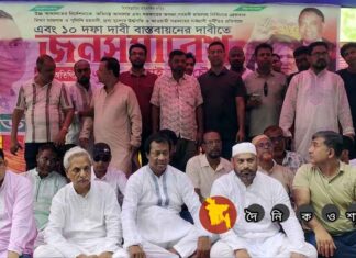 ১০দফা দাবী বাস্তবায়নে নড়াইলে বিএনপির জনসমাবেশে অনুষ্ঠিত