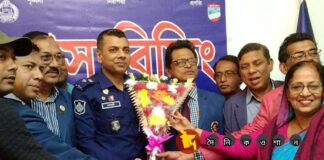 নড়াইলে নবাগত এসপি’র সাথে সাংবাদিকদের মত বিনিময়